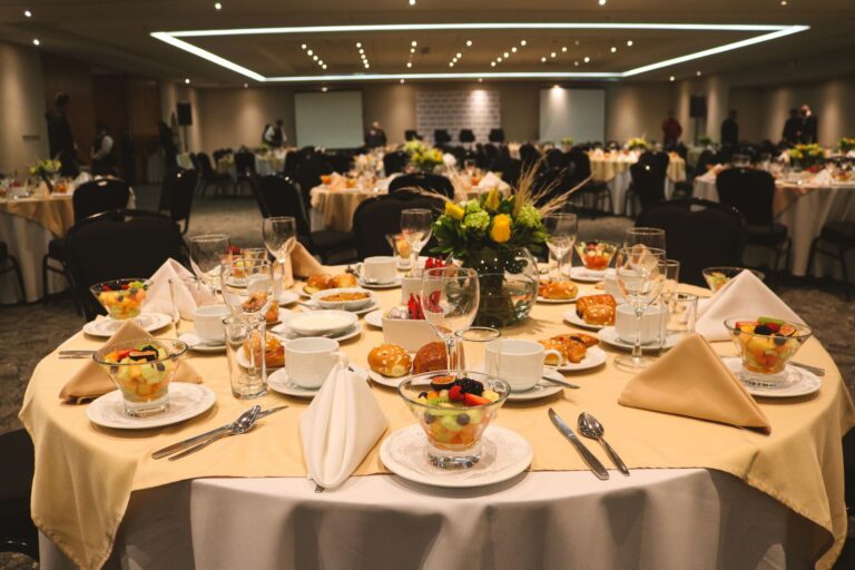 The Fifteen Minutes Before Everyone Sits Down - gathering table
